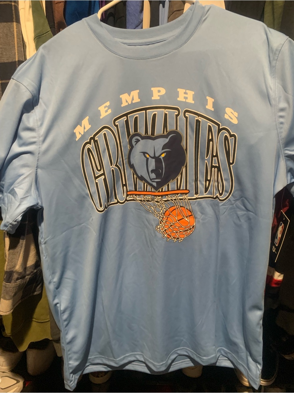NBA Memphis Grizzlies Light Blue Short Sleeve Tee